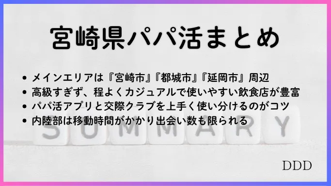 パパ活 男性 宮崎県 まとめ