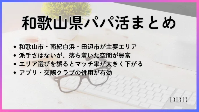 パパ活　男性　和歌山県　まとめ