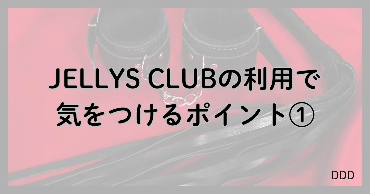 JELLYS CLUB パパ活 男性 交際クラブ 気を付けるポイント 注意点 ①
